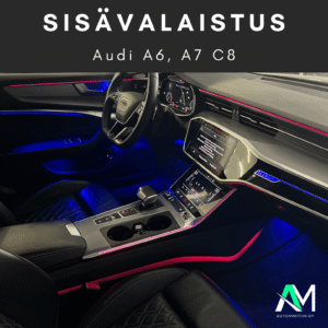 Audi A6 C8 Sisävalaistus
