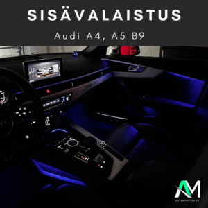 Audi A4 koko auton sisävalaistus