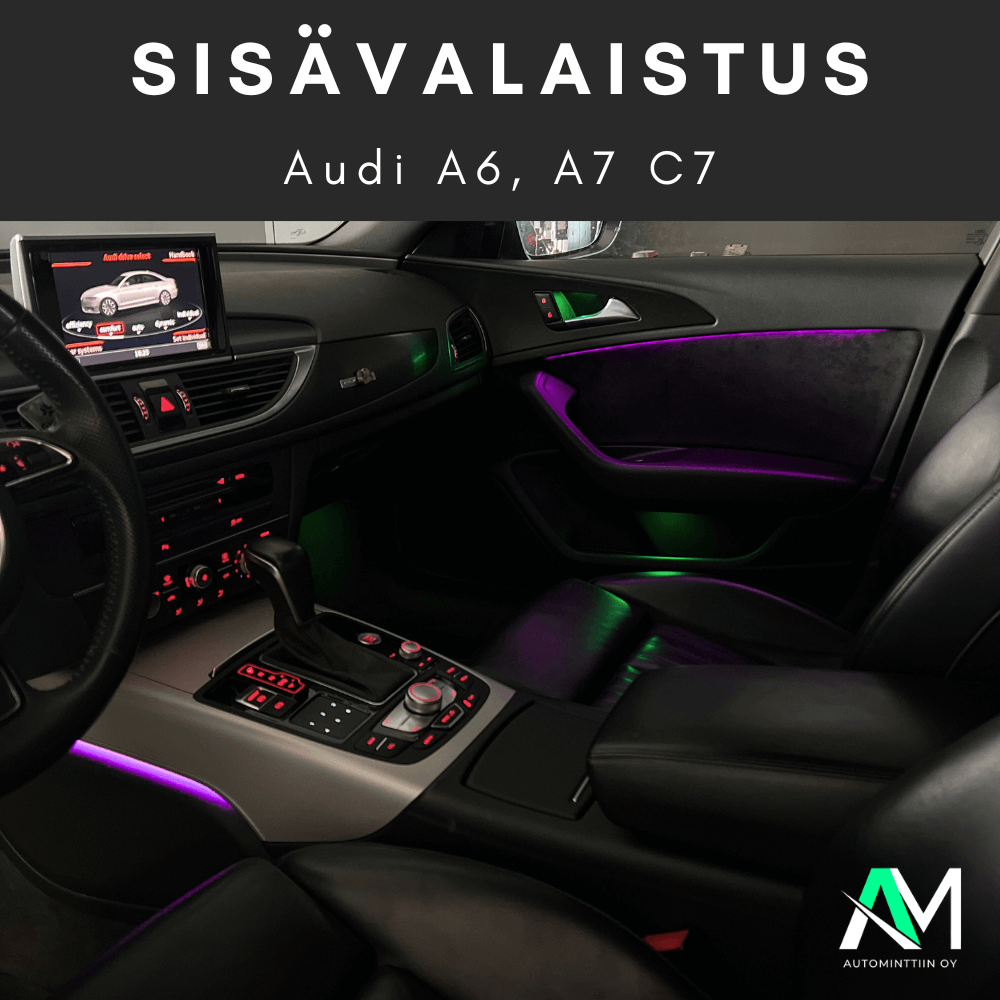 Audi A6 C7 sisävalot