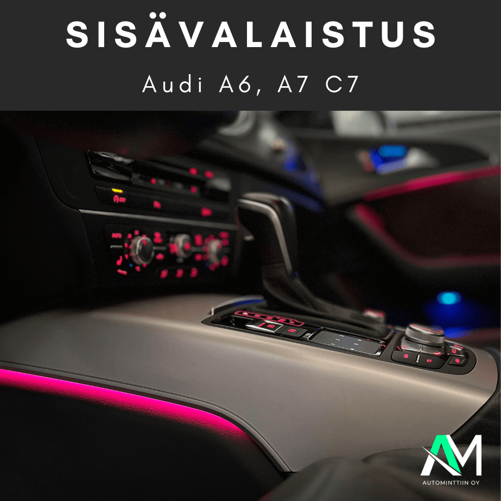 Audi A6 tunnelmavalaistus