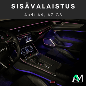 Audi A6 C8 sisävalot