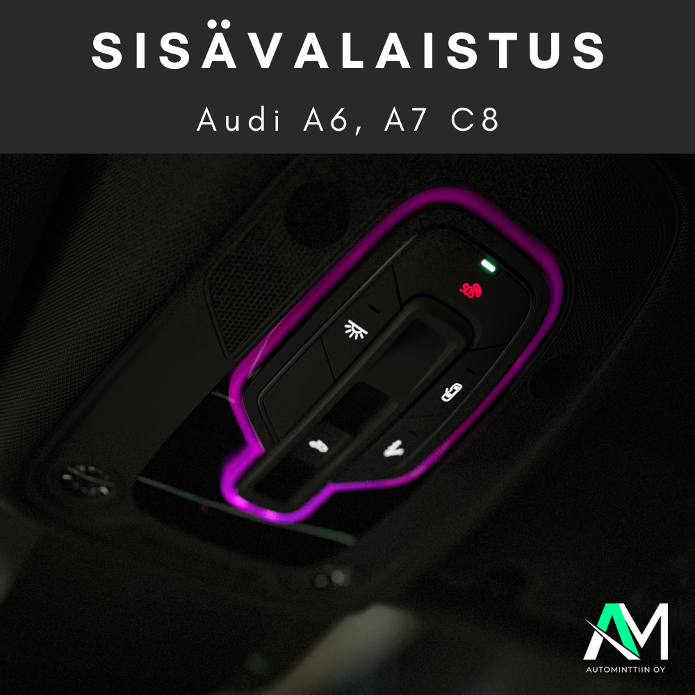 Audi A7 C8 tunnelmavalaistus