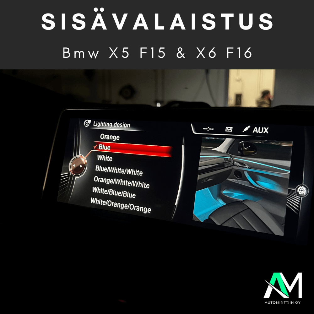 Bmw x6 f16 tunnelmavalaistus