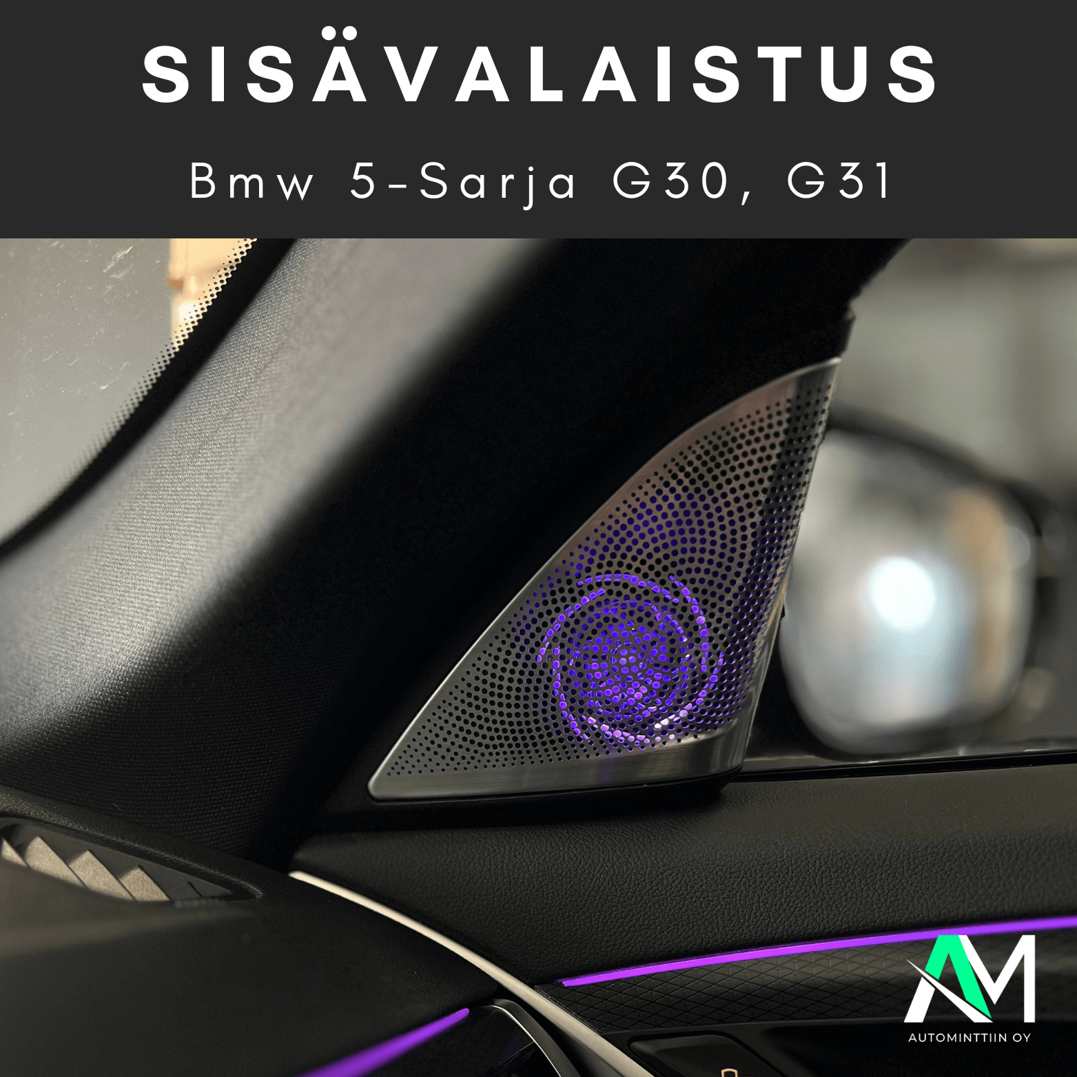 Bmw G30 Valaistut kaiutinsuojat