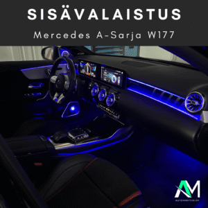 Mercedes W177 A-Sarja Sisävalaistus