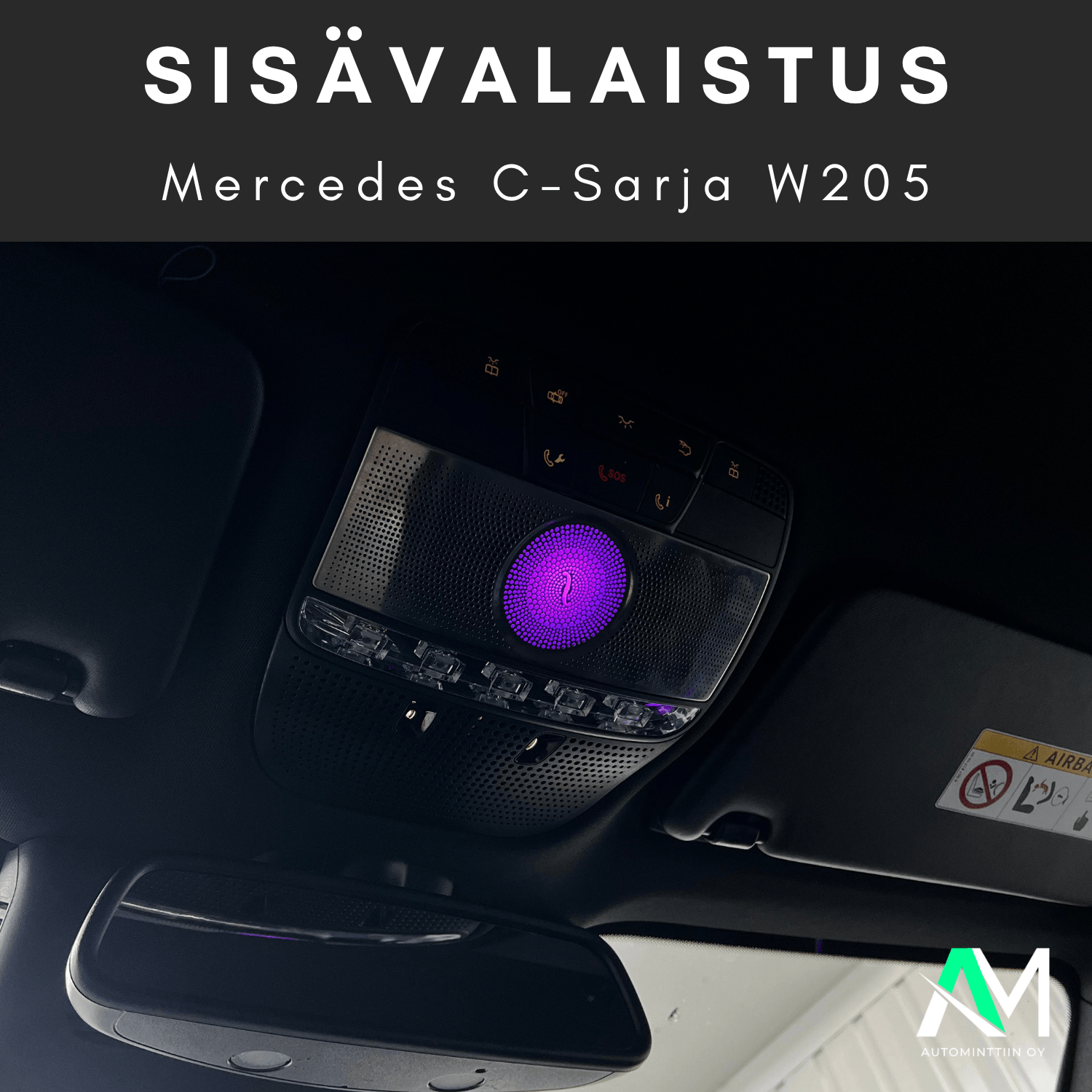 Mercedes W205 Sisätilanvalaistus