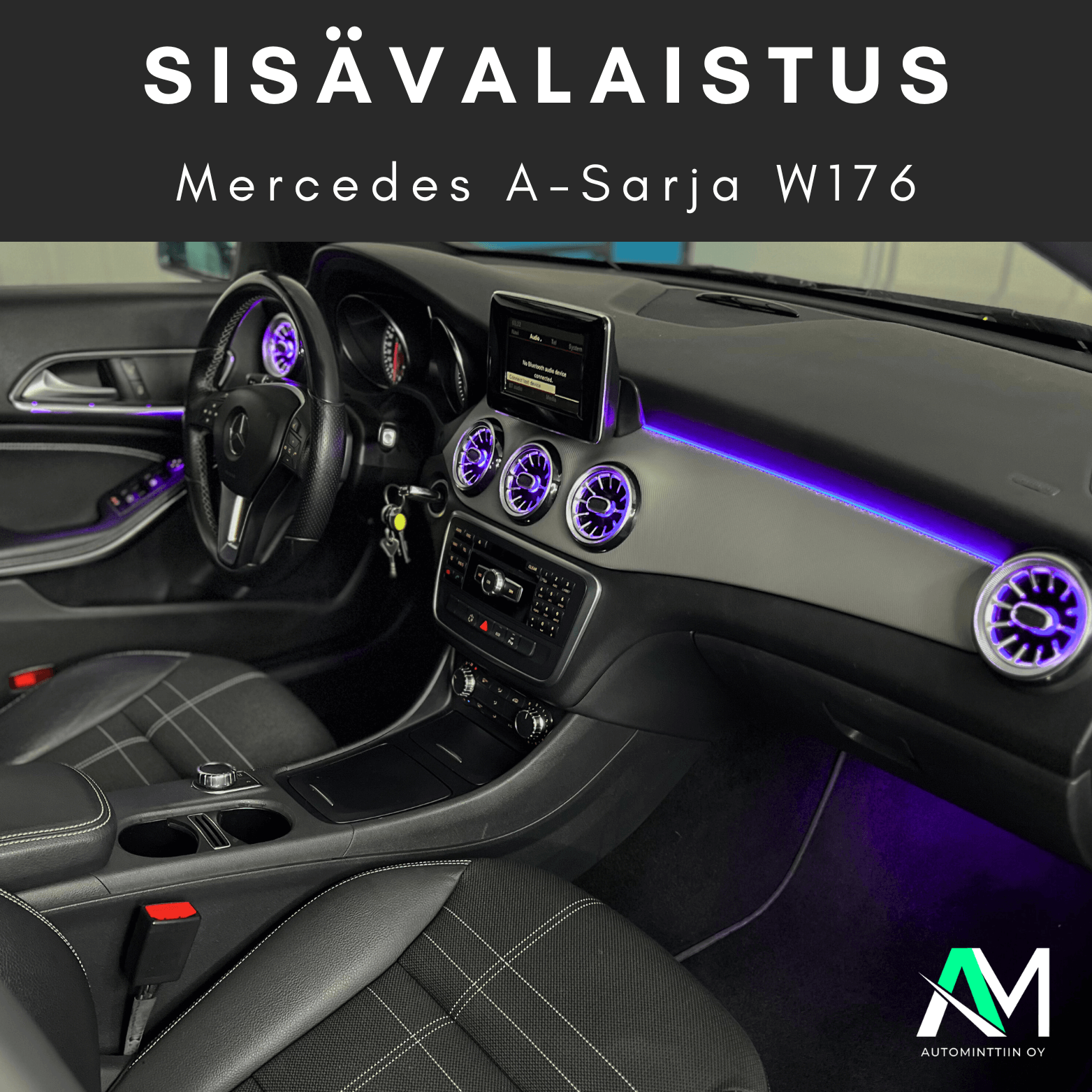 Mercedes W176 Sisävalaistus