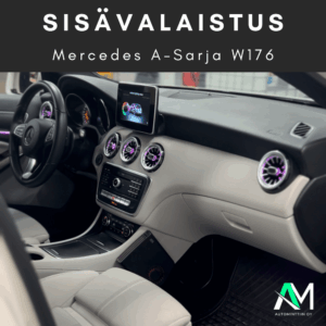 Mercedes A-sarja W176 sisävalot
