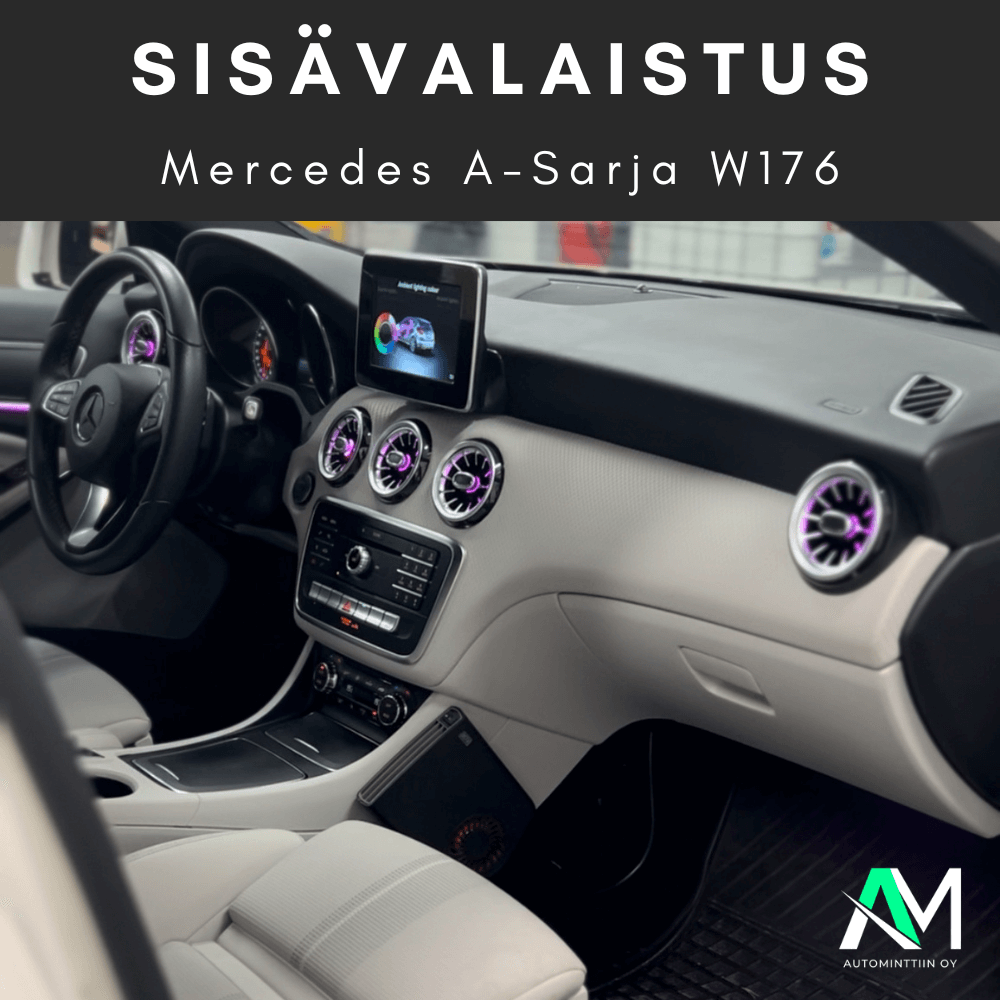 Mercedes A-sarja W176 sisävalot