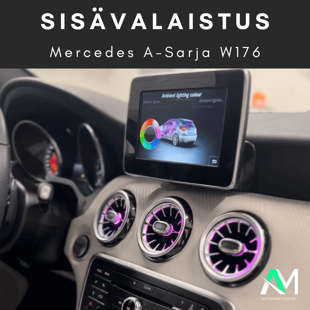 mercedes w176 led sisävalaistus