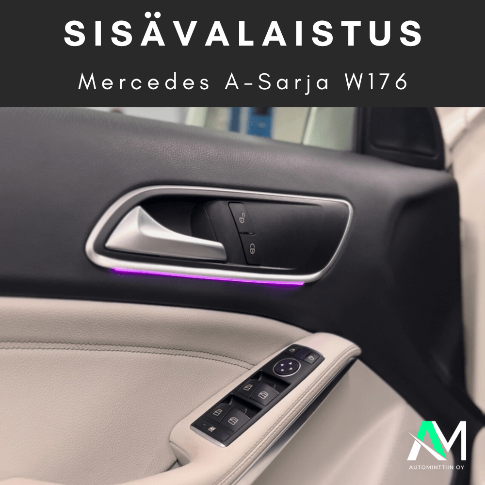 Mercedes A-sarja led valaistus