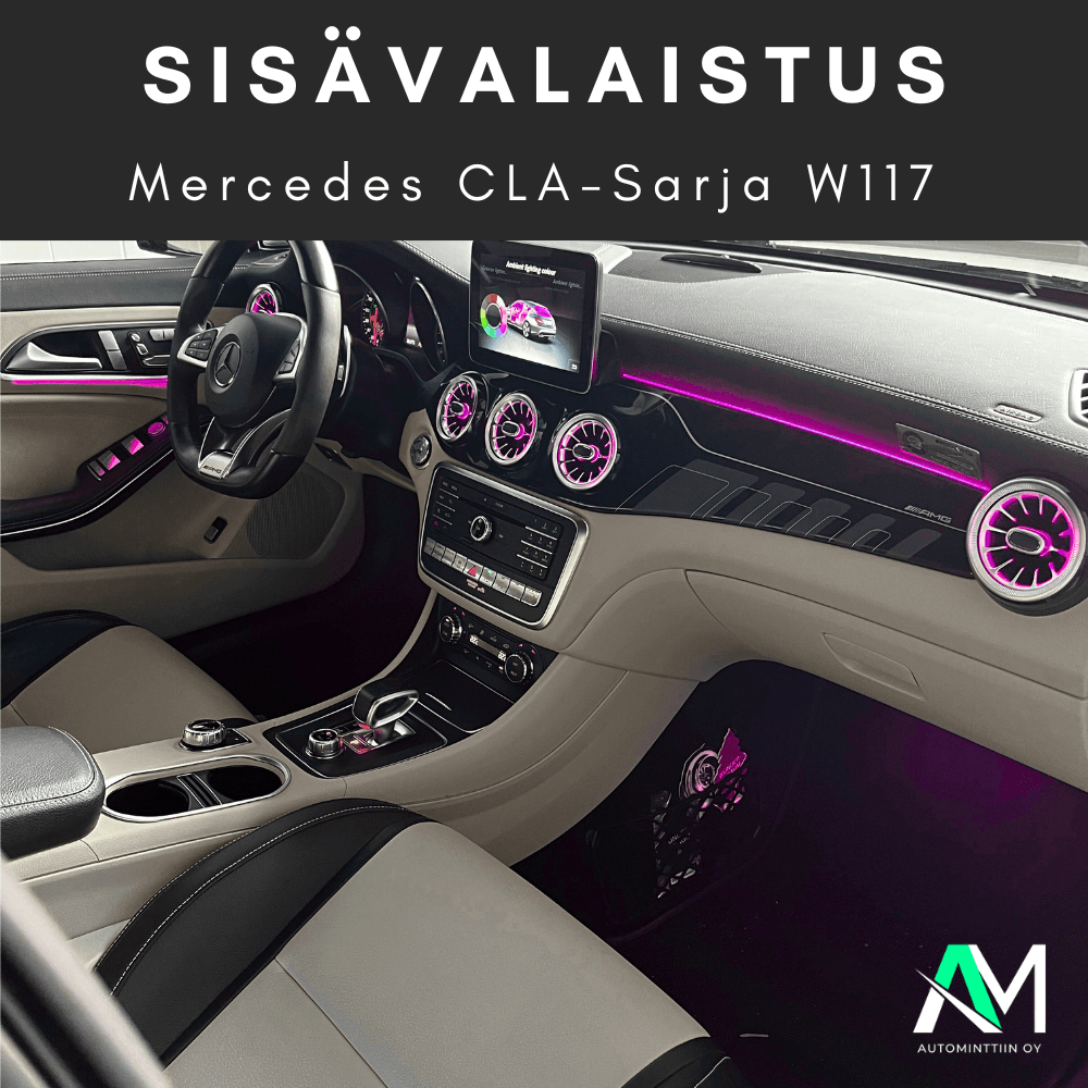 Mercedes CLA W117 sisävalaistus