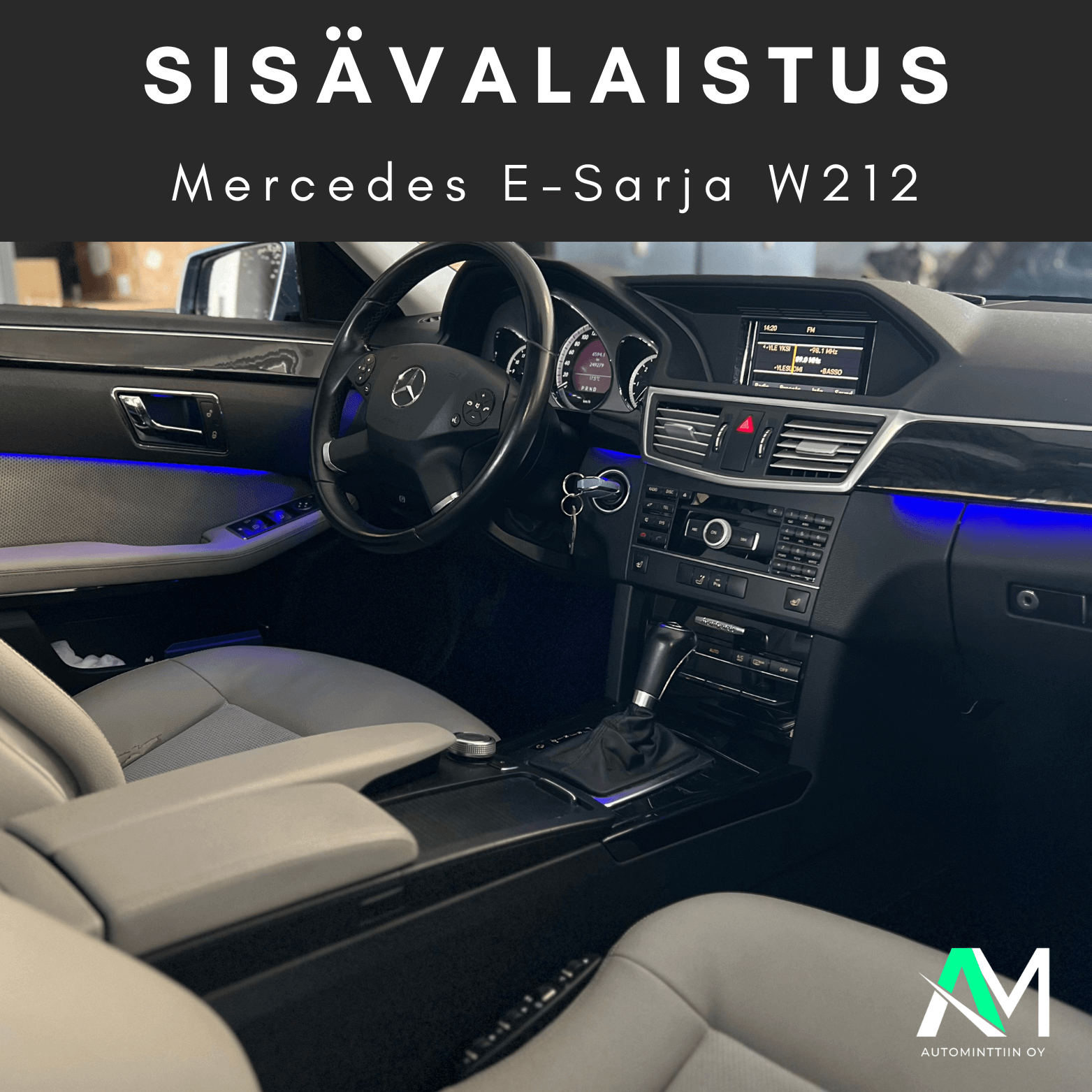 Mercedes W212 Sisävalaistus