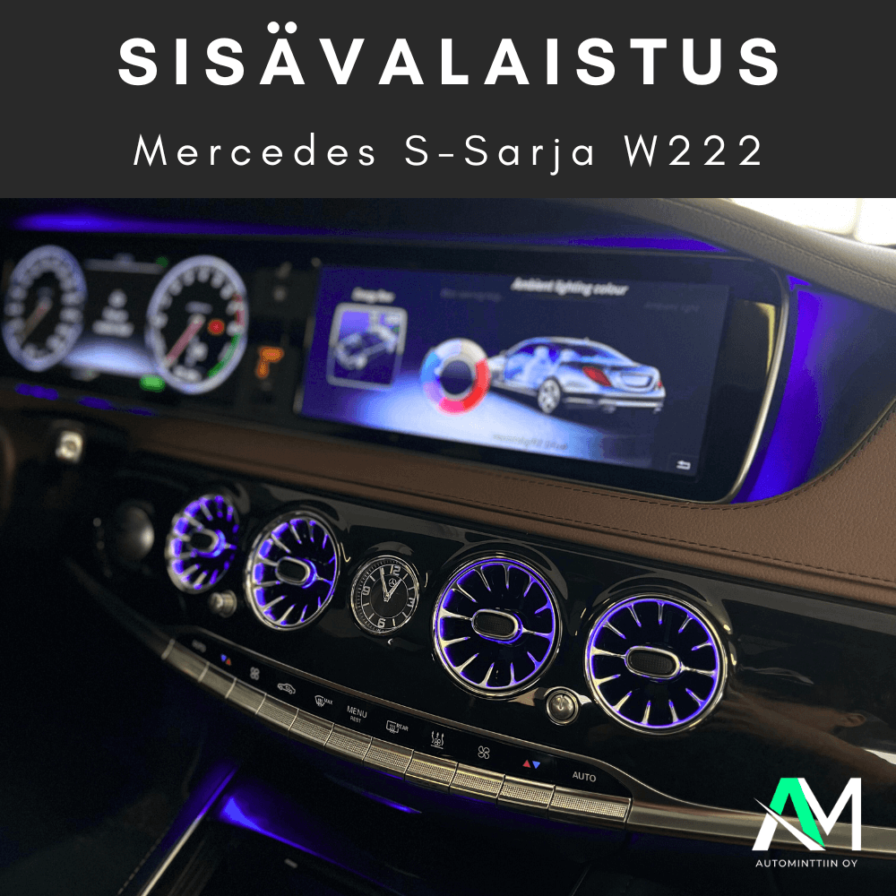 Mercedes W222 led valot