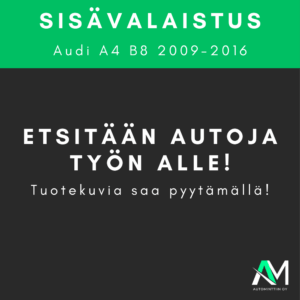 Audi A4 B8 tunnelmavalaistus