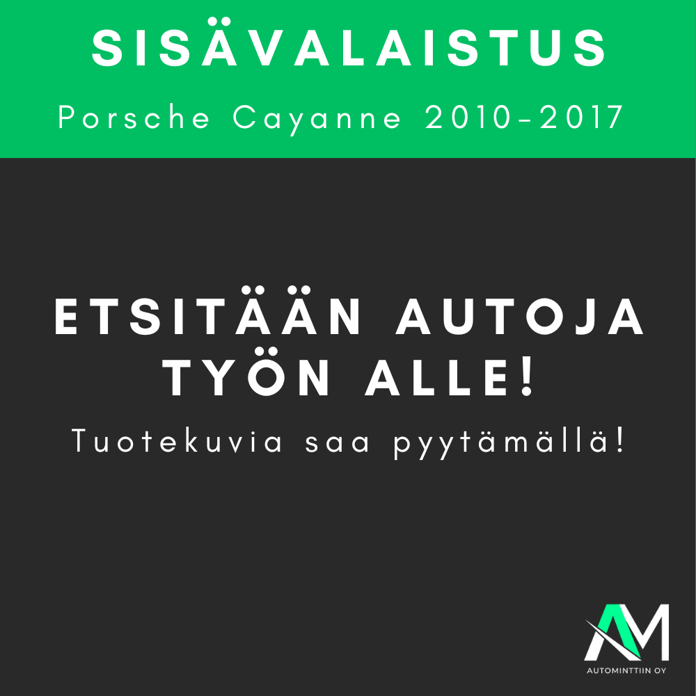 Porsche Cayenne Tunnelmavalaistus