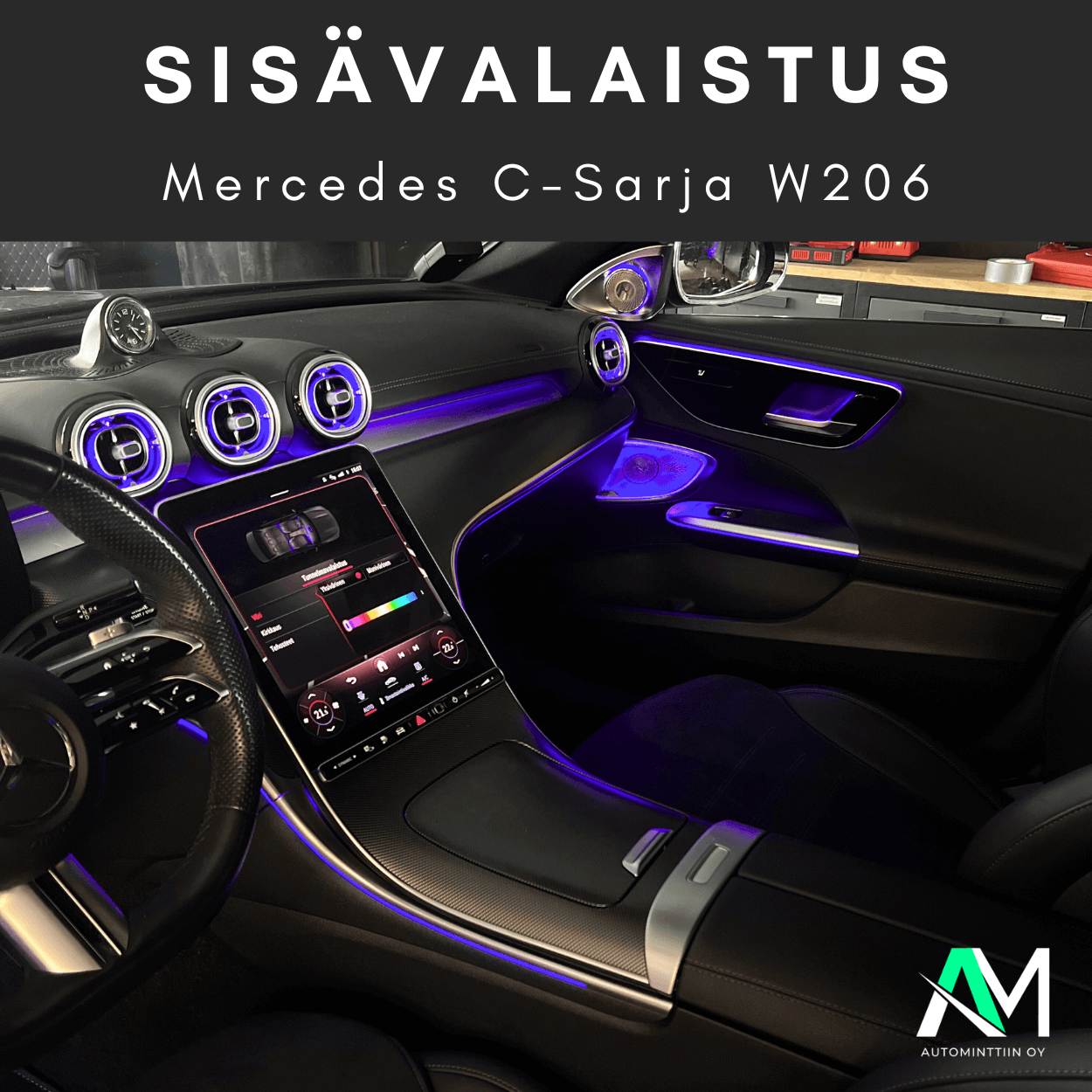 Mercedes W206 Sisävalaistus