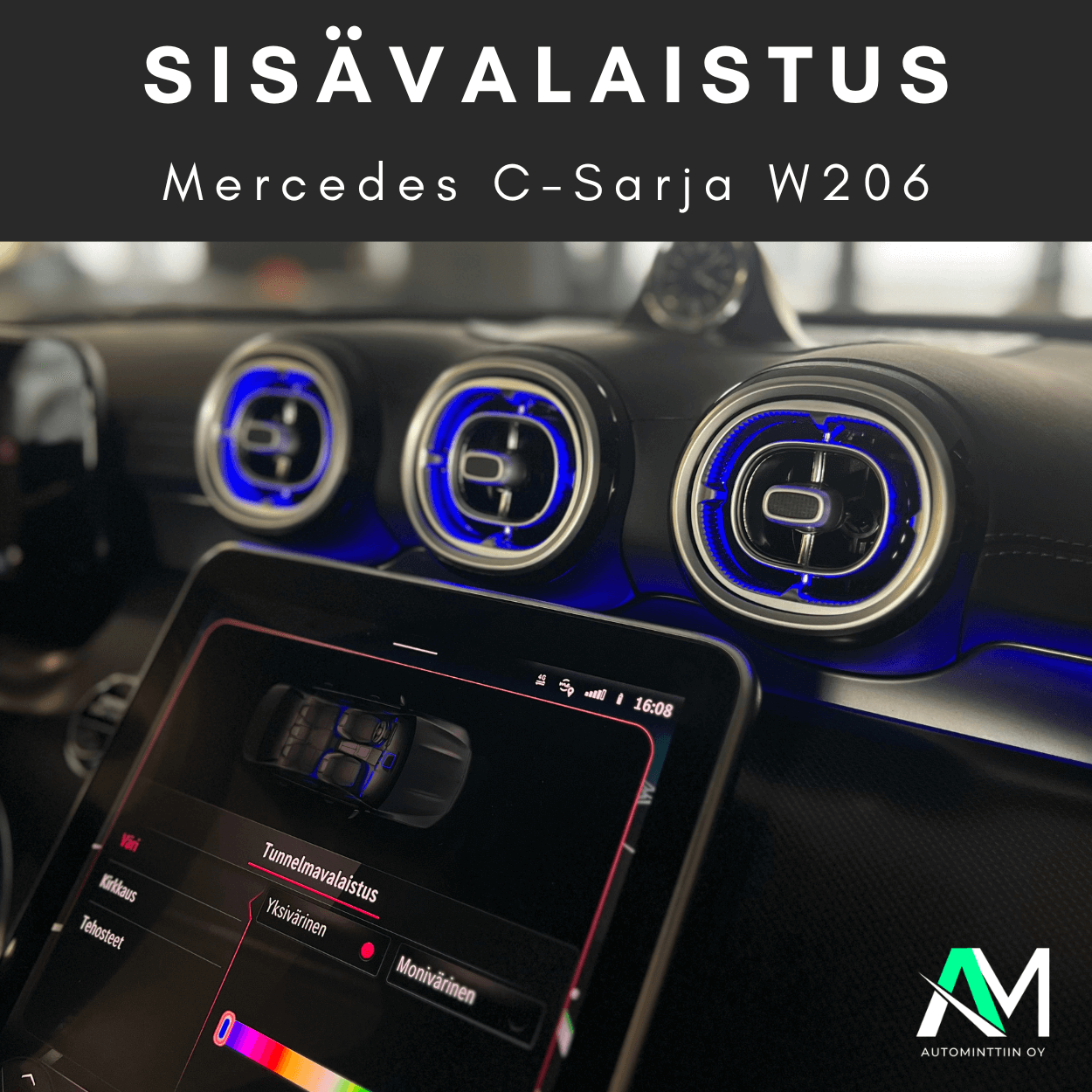 Mercedes W206 Auton sisävalot