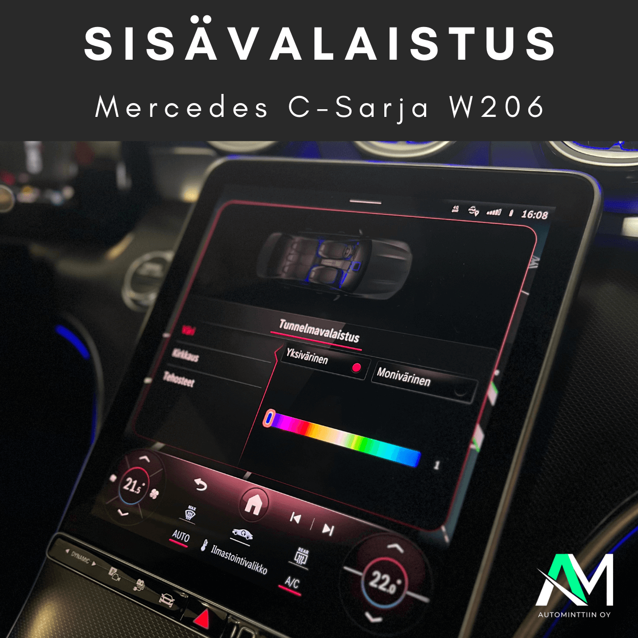 Mercedes W206 led valaistus