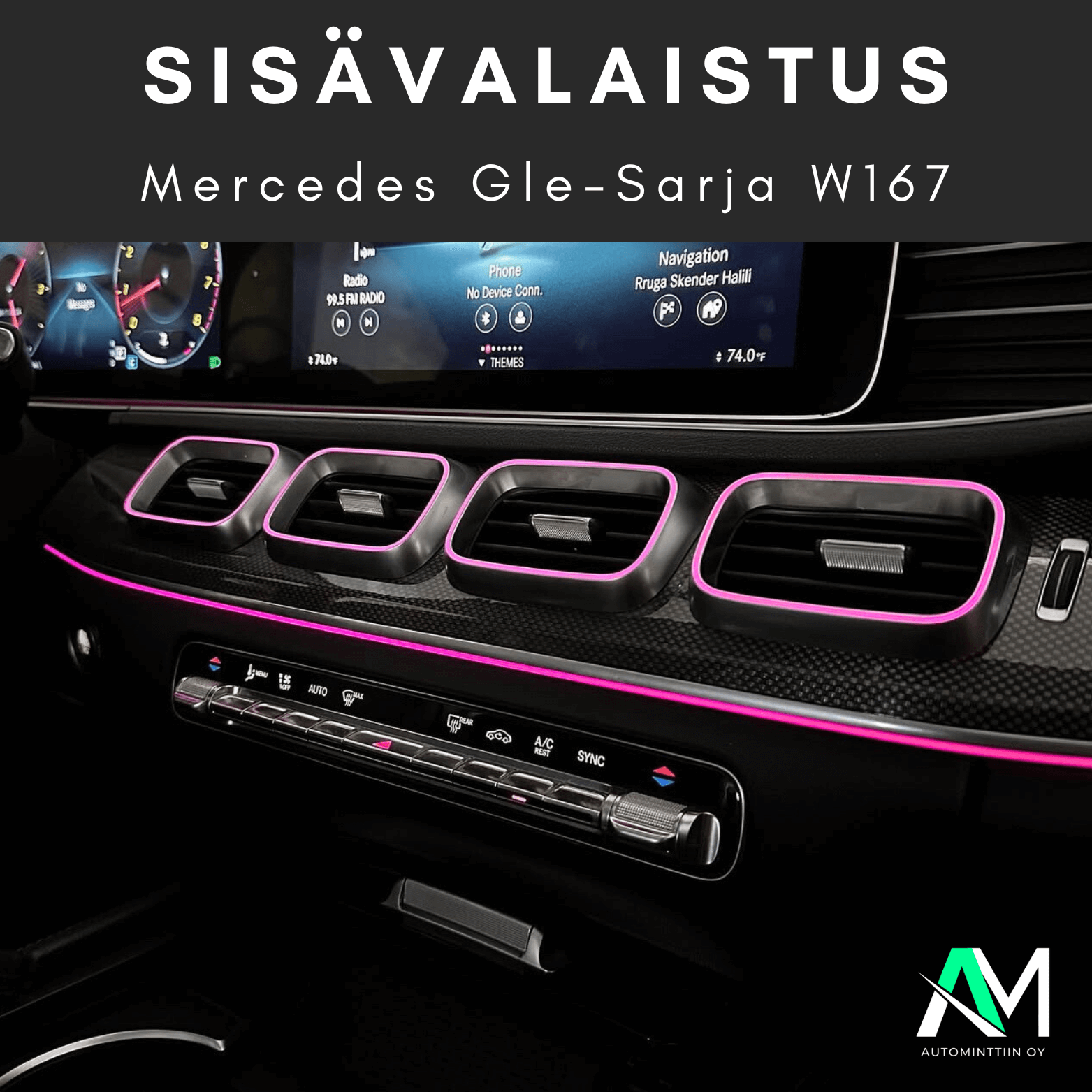 Mercedes GLE W167 Ambient Light