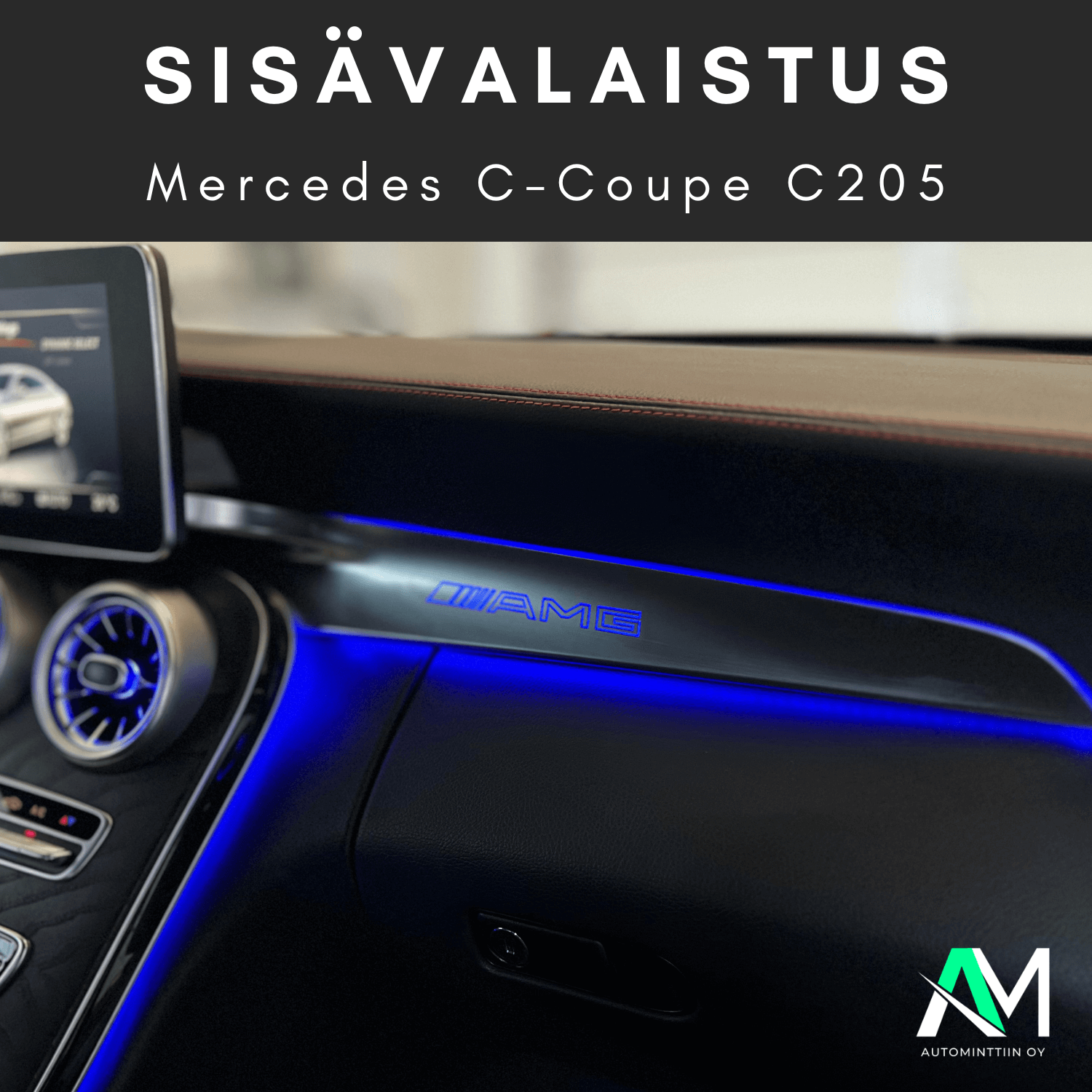 Mercedes W205 sisävalaistus