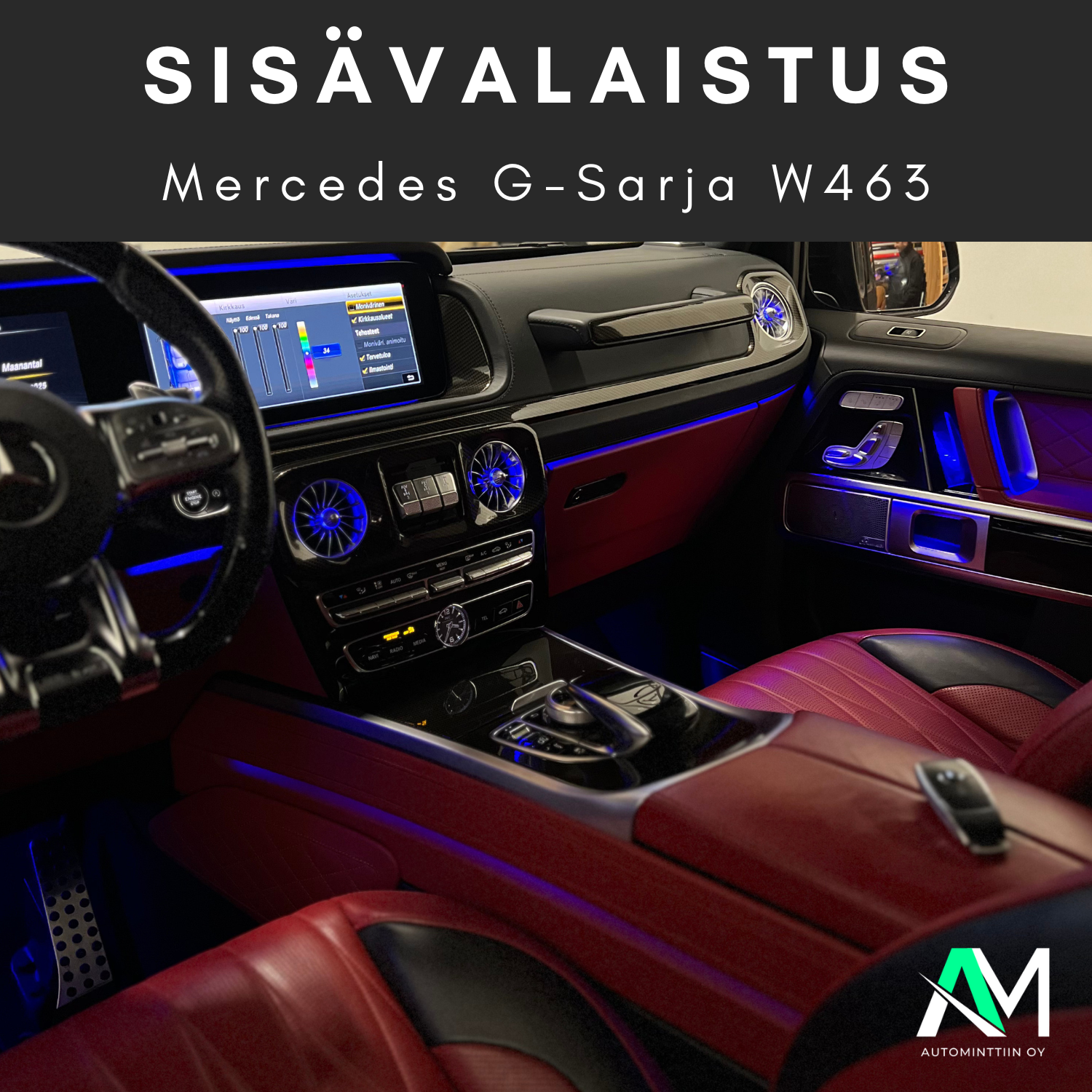 Mercedes G63 AMG Sisävalaistus