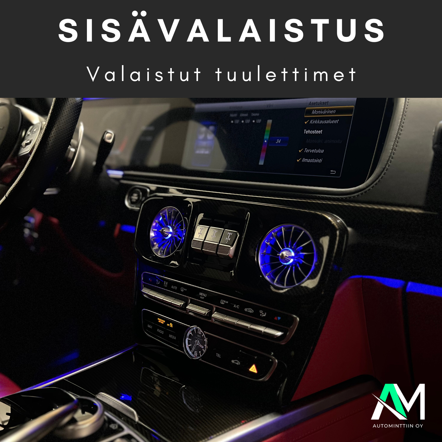 Mercedes G-class W463 Tunnelmavalaistus