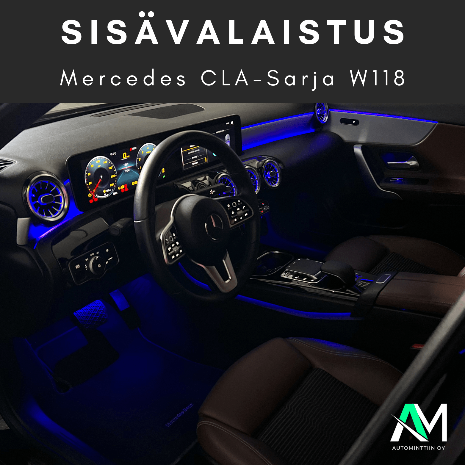 Mercedes CLA W118 Tunnelmavalaistus