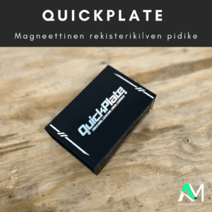 QuickPlate Magneettinen rekisterikilven pidike