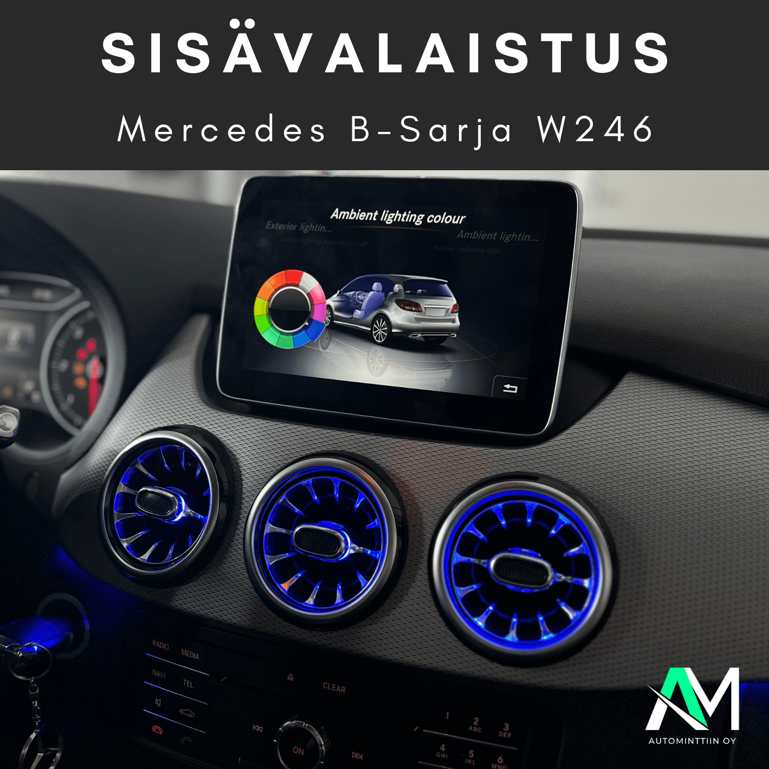 Mercedes B-Sarja W246 Tunnelmavalot
