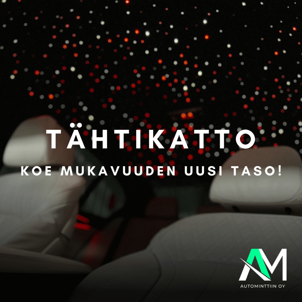 Auton tähtikatto tähtitaivas